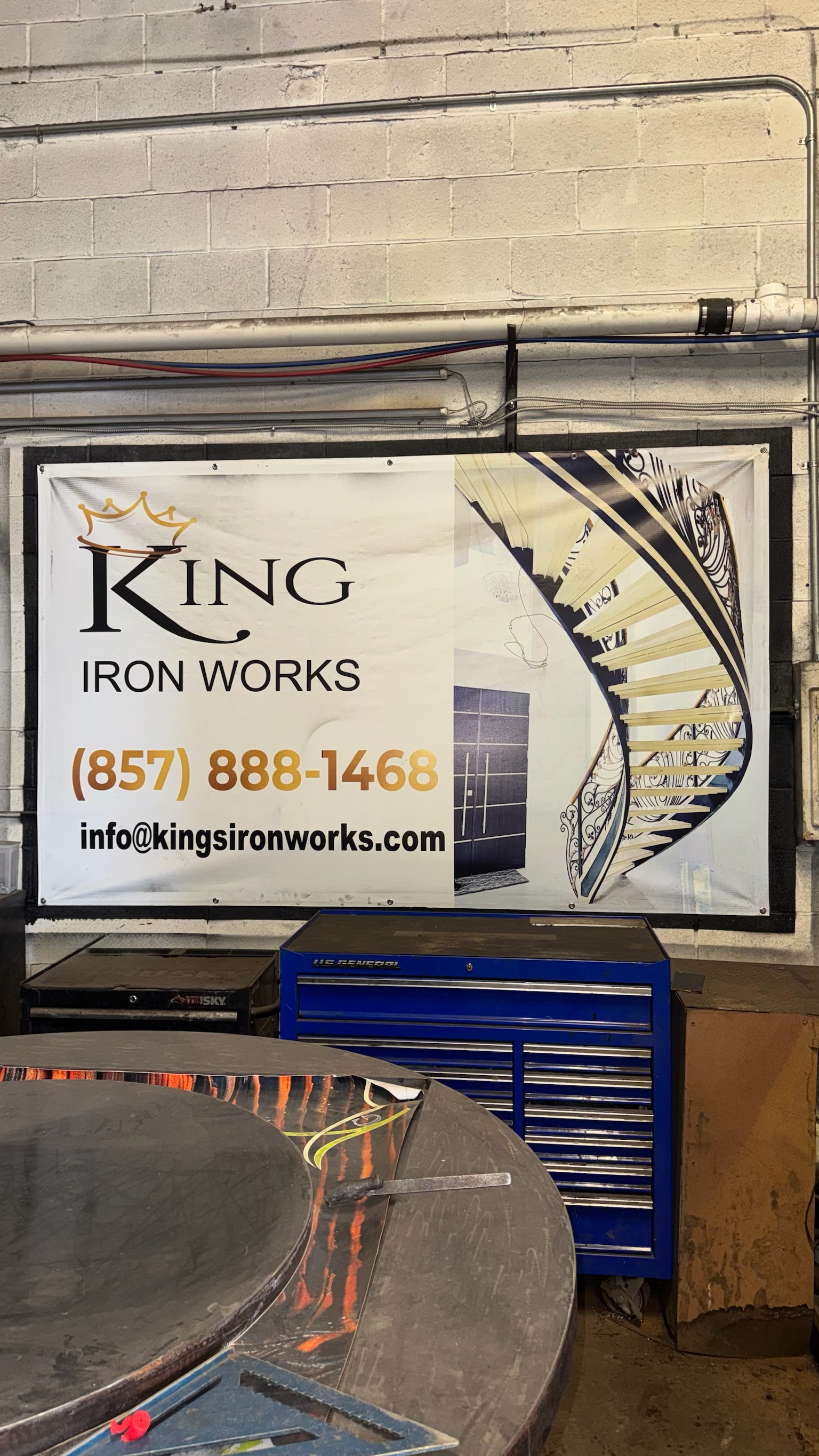 Welding in progress